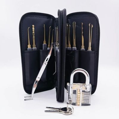 24PC Cerrajería Suministros Cerradura de acero inoxidable Selección de cerradura para la apertura de cerraduras conveniente