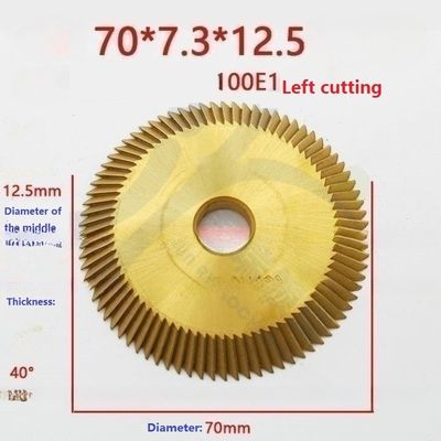 Disco de corte de teclas Defu 100E1 Cuchilla dura y duradera para duplicar teclas izquierda / derecha
