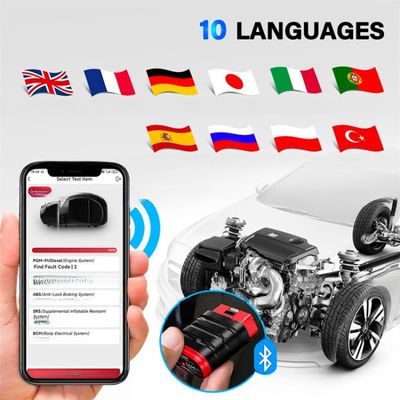 Auto OBD2 Scanner Noticias arranque Sistema completo OBDII Lector de código Software de restablecimiento con actualización gratuita