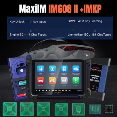 Autel IM608 PRO II Programación de llaves de automóvil más accesorios IMKPA y rendimiento G-Box3 APB112