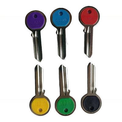Multicolores UL050 Universal Material de latón de plástico puerta de la cabeza llave en blanco por personalizado