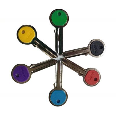 Multicolores UL050 Universal Material de latón de plástico puerta de la cabeza llave en blanco por personalizado