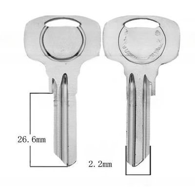 Llave de puerta de metal magnético de aleación de titanio multicolor para suministros Cerradura de puerta en blanco de latón