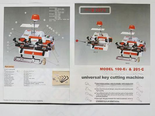 DEFU 100E1 máquina de duplicación de llaves universales perfecta para llaves de puertas y automóviles