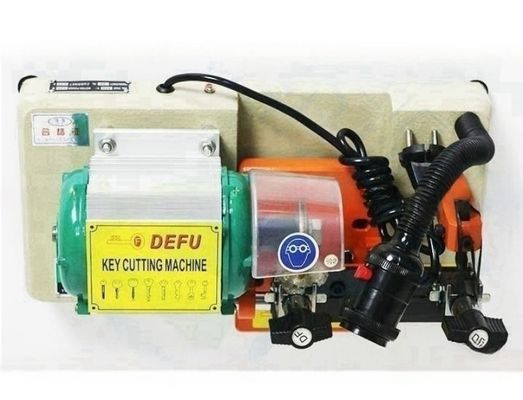 120W potencia del motor Defu 238RS Máquina de corte de llaves horizontales para materiales ABS y acero