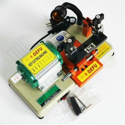 120W potencia del motor Defu 238RS Máquina de corte de llaves horizontales para materiales ABS y acero